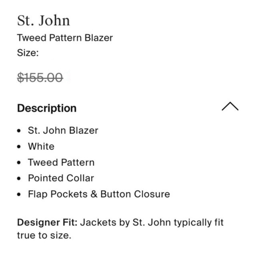 ST. JOHN π€ Wool Pattern Blazer - Picture 9 of 16